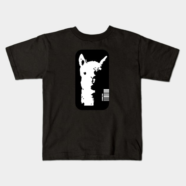 Code 56 aka Super Llama Potrait Kids T-Shirt by SiniDesignStudio